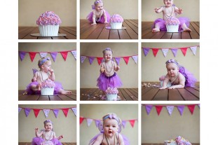 girl cake smash