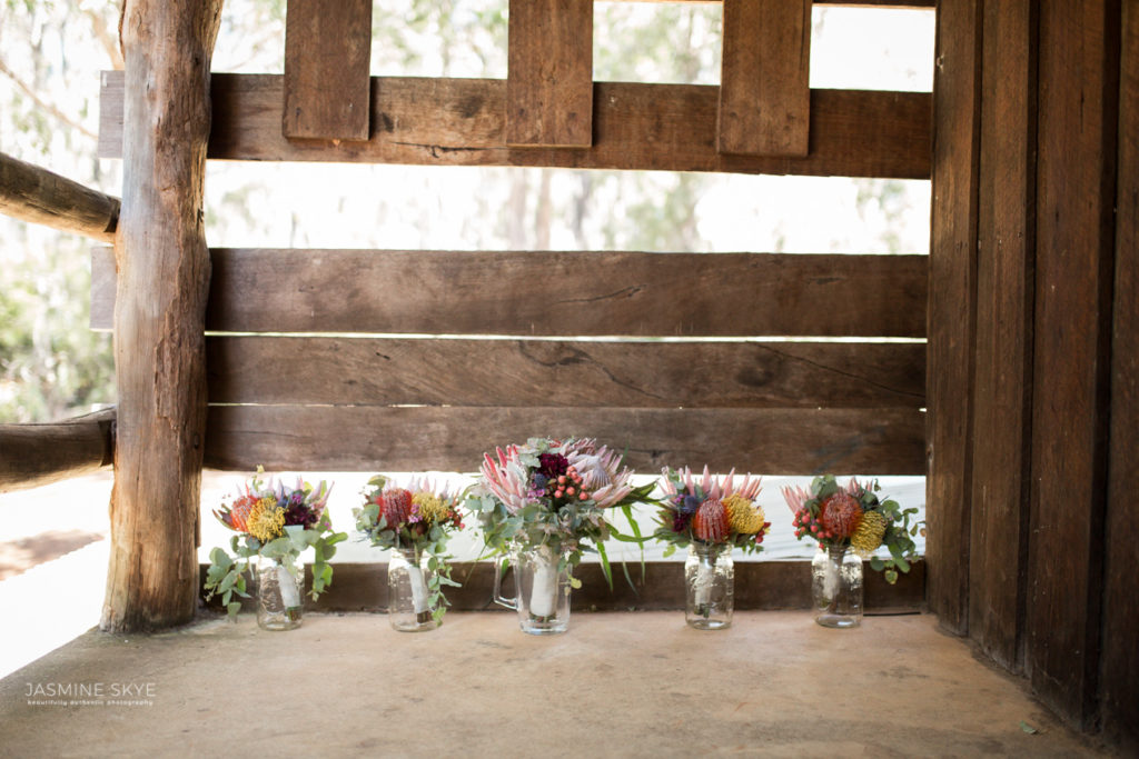 colourful wedding flowers